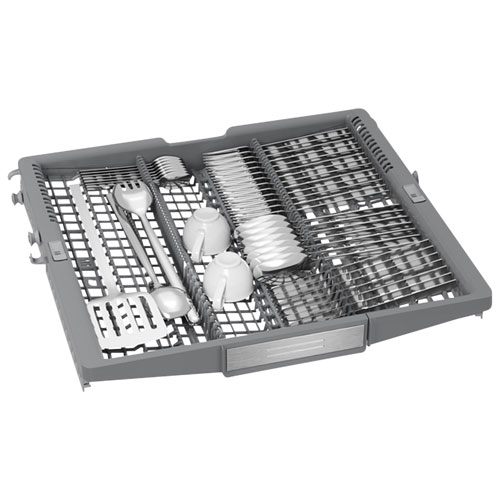 Bosch 800 Series 24" 42dB Built-In Dishwasher with Stainless Steel Tub & Third Rack - Stainless Steel