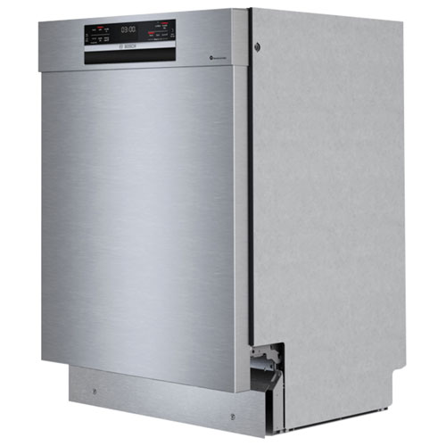 Bosch 800 Series 24" 42dB Built-In Dishwasher with Stainless Steel Tub & Third Rack - Stainless Steel