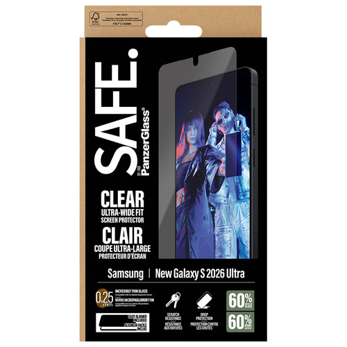 PanzerGlass SAFE UWF Screen Protector for Galaxy S26 Ultra - Clear
