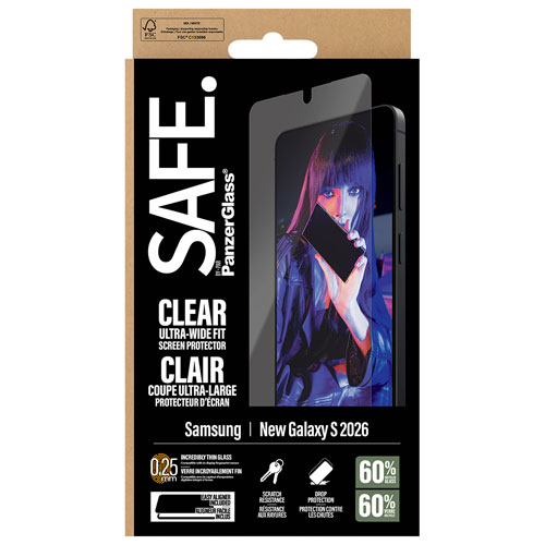 PanzerGlass SAFE UWF Screen Protector for Galaxy S26 - Clear