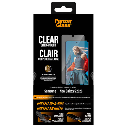 PanzerGlass UWF Screen Protector for Galaxy S26 - Clear