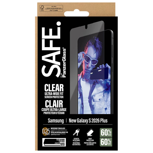 PanzerGlass SAFE UWF Screen Protector for Galaxy S26+ - Clear