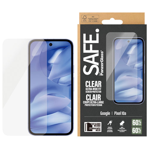 Protecteur d'écran en verre ultralarge Safe de PanzerGlass pour Pixel 10a