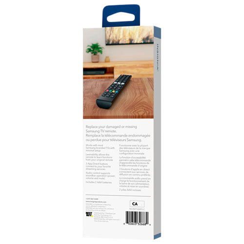 Télécommande de rechange d'Insignia pour téléviseurs Samsung (NS-RMTSAM25-C) - Exclusivité Best Buy