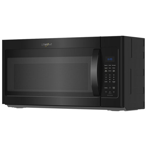 Four à micro-ondes à hotte intégrée de Whirlpool - 1,9 pi³ - Noir