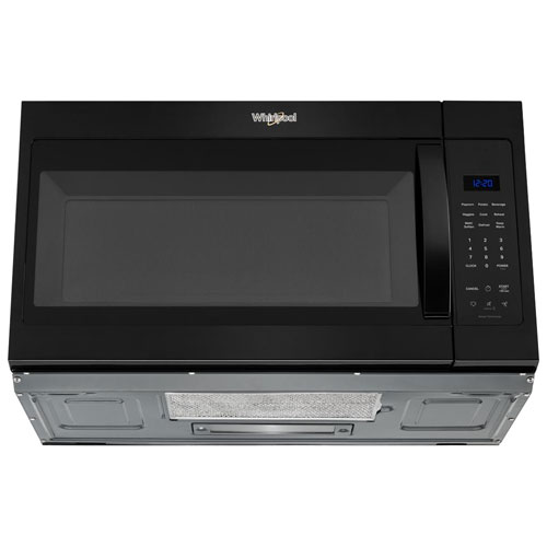 Four à micro-ondes à hotte intégrée de Whirlpool - 1,9 pi³ - Noir