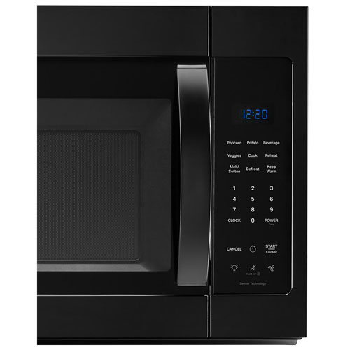 Four à micro-ondes à hotte intégrée de Whirlpool - 1,9 pi³ - Noir