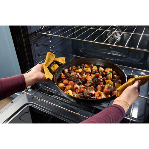 Whirlpool 30" 5.3 Cu. Ft. Fan Convection 5-Element Slide-In Electric Air Fry Range (YWSES4530TW) - White