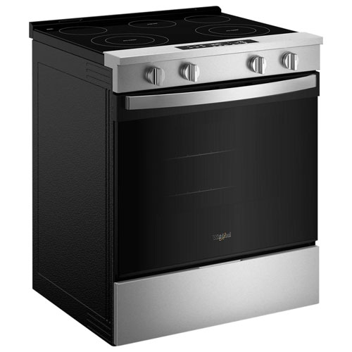 Whirlpool 30" 5.3 Cu. Ft. 5-Element Slide-In Electric Range (YWSES3330TS) - Stainless Steel
