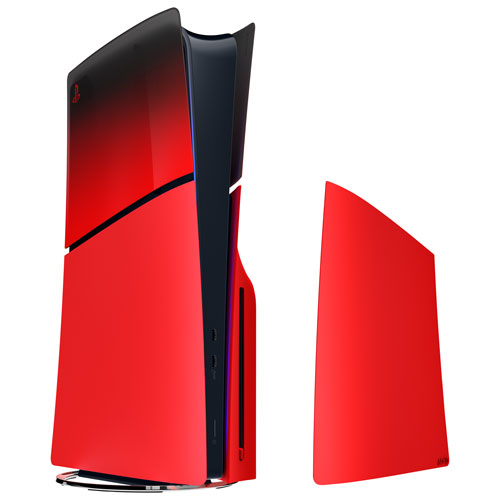 PlayStation 5 Slim Edition Console Cover - Techno Red