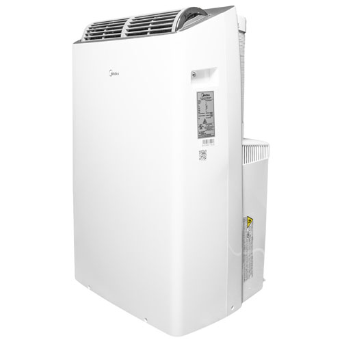 Climatiseur portatif de Midea - 12 000 BTU (couverture de 550 pi²) - 43 dB, télécommande, Wi-Fi - Blanc