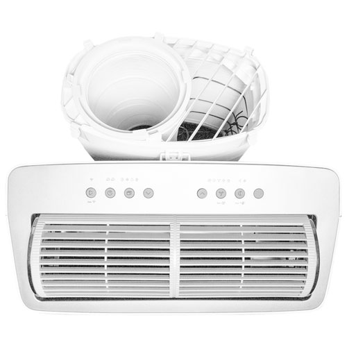 Climatiseur portatif de Midea - 12 000 BTU (couverture de 550 pi²) - 43 dB, télécommande, Wi-Fi - Blanc