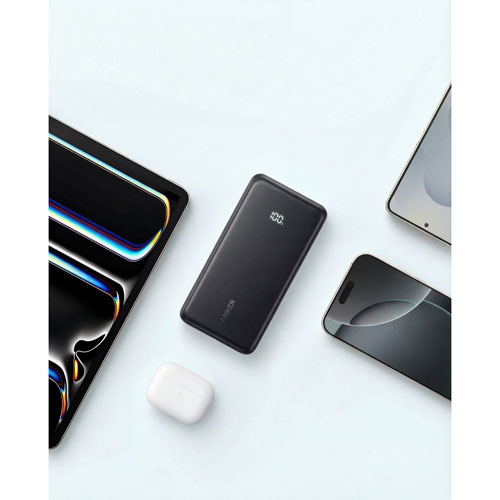 Chargeur portable USB-A/USB-C 22,5 W 20 000 mAh avec câble intégré Zolo d'Anker - Noir