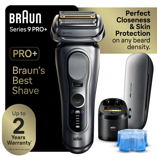 Braun Series 9 PRO+ Wet/Dry Cordless Foil Shaver with PowerCase