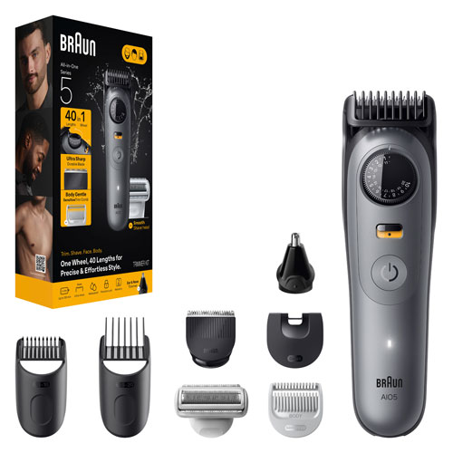 Trousse de soins tout-en-un sans fil avec ou sans eau Series 5 de Braun (AIO5510)