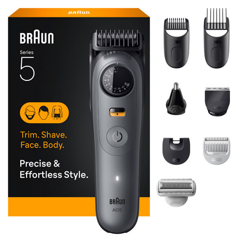 Trousse de soins tout-en-un sans fil avec ou sans eau Series 5 de Braun (AIO5510)