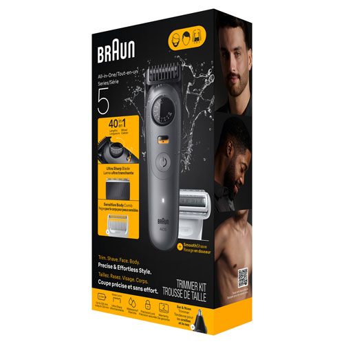 Trousse de soins tout-en-un sans fil avec ou sans eau Series 5 de Braun (AIO5510)