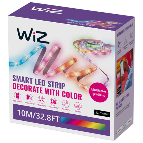 WiZ Wi-Fi 10m (32.8ft.) RGBIC LED Light Strip