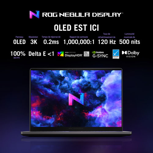 Portable de jeu 14 po ROG Zephyrus G14 d'ASUS - Gris éclipse (Ryzen AI 9 HX 370 AMD/RAM 32 Go/SSD 1 To/GeForce RTX 5060)