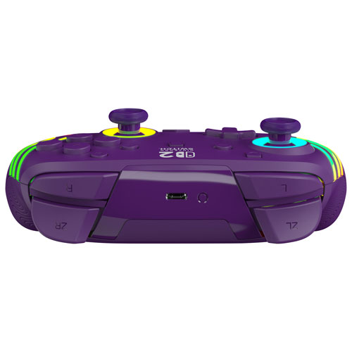 Manette de jeu sans fil RVB Afterglow Wave de Turtle Beach pour Nintendo Switch/Switch 2 - Violet