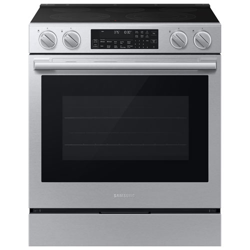 Cuisinière électrique encastrable à surface lisse avec convection véritable 6,3 pi³ 30 po BESPOKE de Samsung (NSE90H63SRAC) - Acier inoxydable