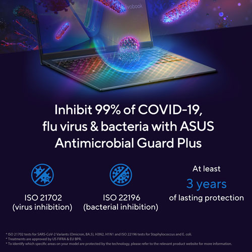 Portable 15,6 po Vivobook 15 d'ASUS - Bleu calme (Core 3 100U d'Intel/RAM 8 Go/SSD 512 Go/Windows 11 Famille)