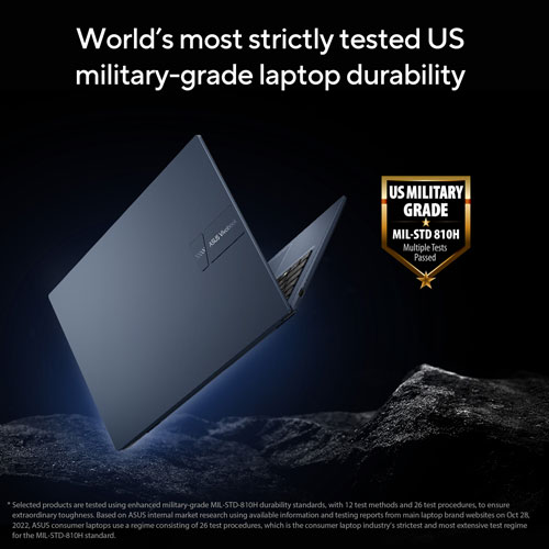 Portable 15,6 po Vivobook 15 d'ASUS - Bleu calme (Core 3 100U d'Intel/RAM 8 Go/SSD 512 Go/Windows 11 Famille)