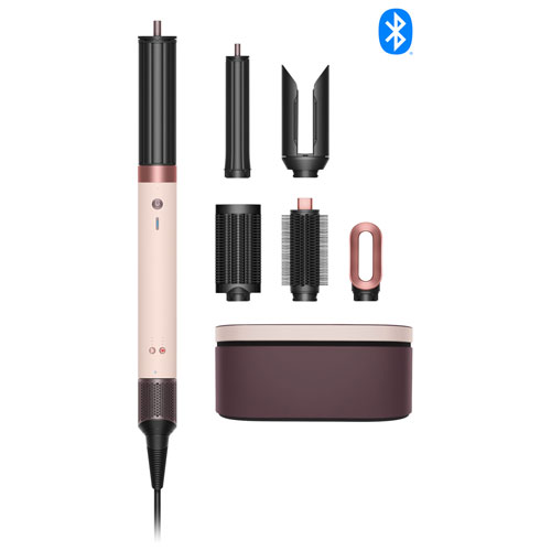 Sèche-cheveux et séchoir coiffant Airwrap i.d. Co-anda2x de Dyson - Cheveux droits et ondulés - Rose céramique/Or rose