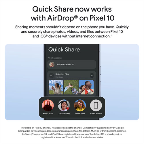 Pixel 10a de 128 Go de Google avec Fido - Brume - Financement mensuel