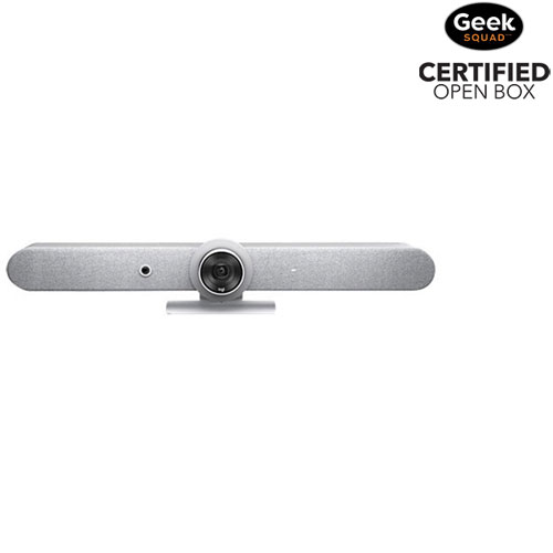 Open Box - Logitech Rally Bar Ultra HD 4K 30fps Video Conferencing Camera with Microphone - White
