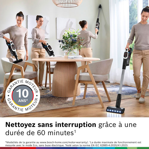 Aspirateur-balai sans fil Unlimited 9 de Bosch - Blanc