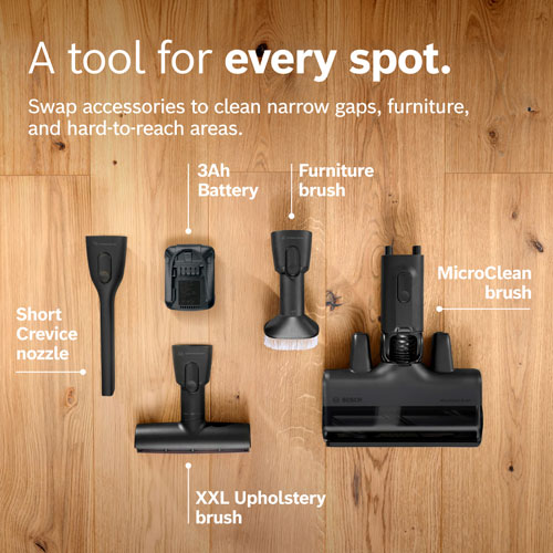 Aspirateur-balai sans fil Unlimited 9 de Bosch - Blanc