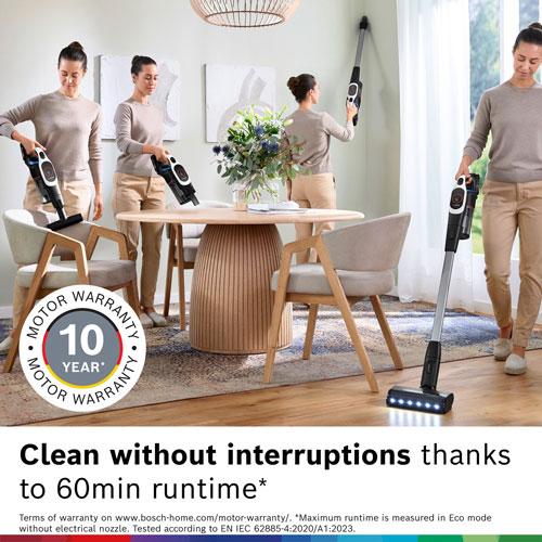 Aspirateur-balai sans fil Unlimited 9 de Bosch - Blanc