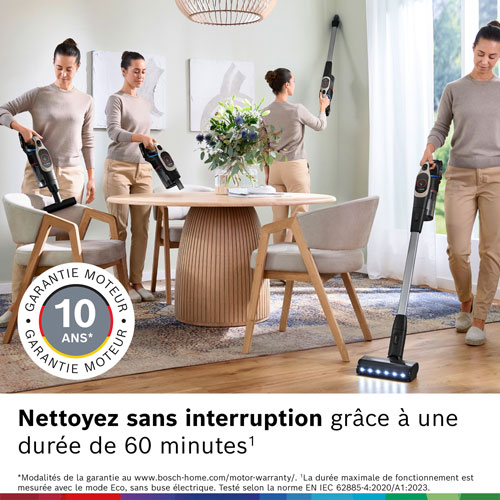 Aspirateur-balai sans fil Unlimited 9 de Bosch - Crème foncée