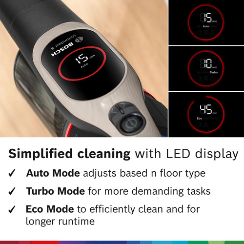 Aspirateur-balai sans fil Unlimited 9 de Bosch - Crème foncée
