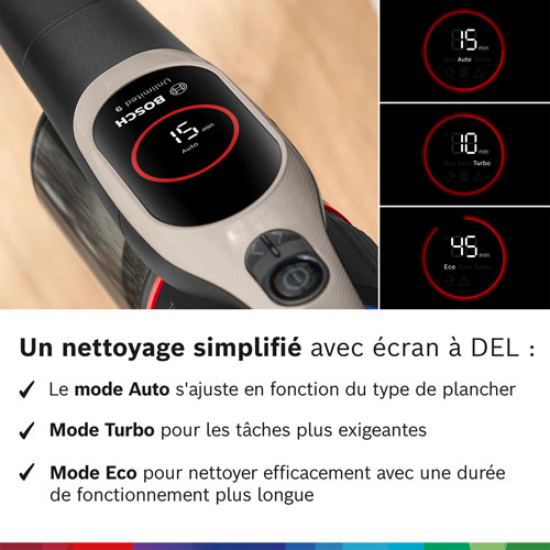 Aspirateur-balai sans fil Unlimited 9 de Bosch - Crème foncée