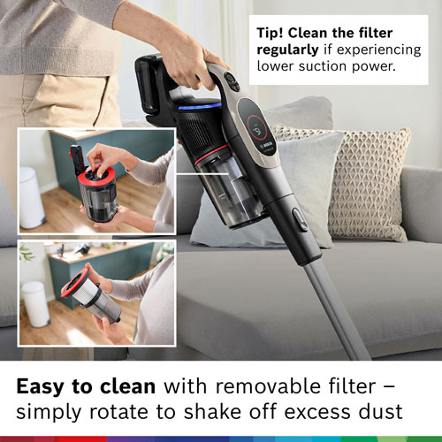 Aspirateur-balai sans fil Unlimited 9 de Bosch - Crème foncée