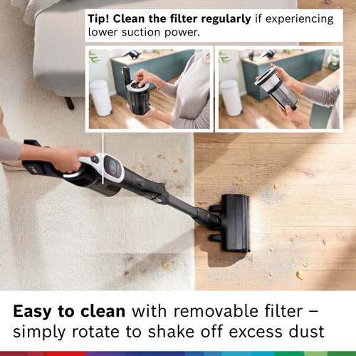 Aspirateur-balai sans fil Unlimited 10 de Bosch - Blanc