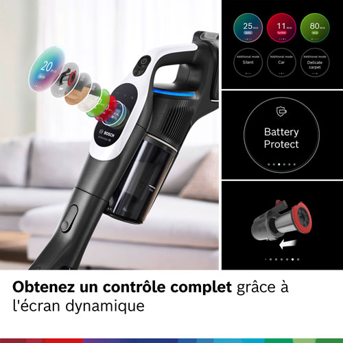 Aspirateur-balai sans fil Unlimited 10 de Bosch - Blanc