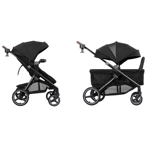 Evenflo Transformer Wagon to Full-Size Stroller - Pitch Black