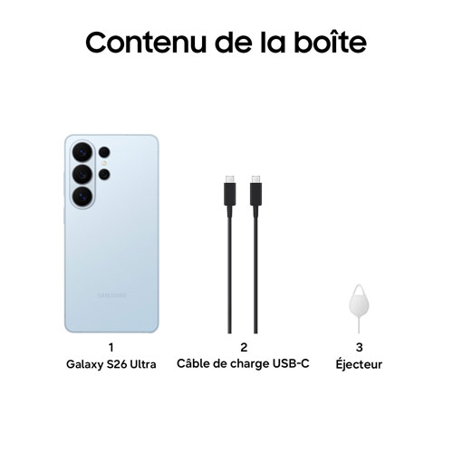 Galaxy S26 Ultra de 1 To de Samsung - Bleu ciel - Déverrouillé