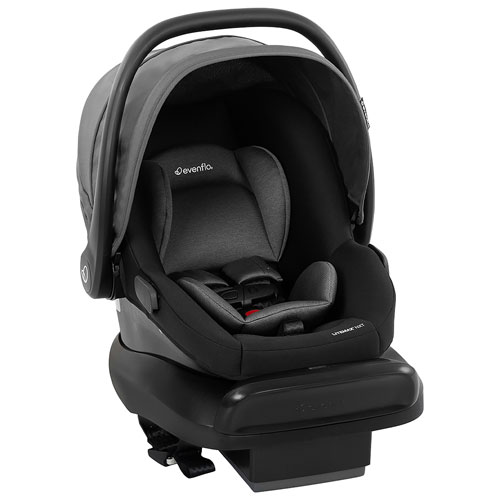 Système de transport Pivot NXT avec siège d'auto pour bébé LiteMax NXT d'Evenflo - Gris Silverado