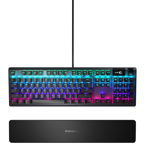 SteelSeries Apex 5 Full-Size Backlit Mechanical Tactile Ergonomic Gaming Keyboard - English