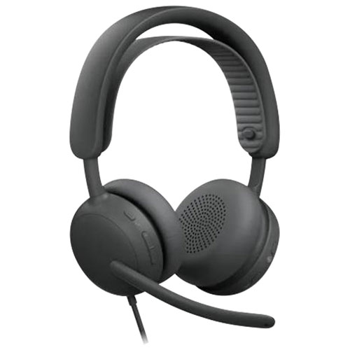 Casque d'écoute à suppression du bruit Zone Wired 2 de Logitech (981-001608) - Graphite