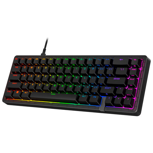 HyperX Origins 2 65 Backlit Mechanical Linear Ergonomic 65% Gaming Keyboard - Black - English