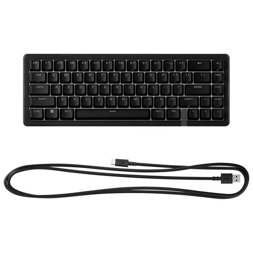 HyperX Origins 2 65 Backlit Mechanical Linear Ergonomic 65% Gaming Keyboard - Black - English