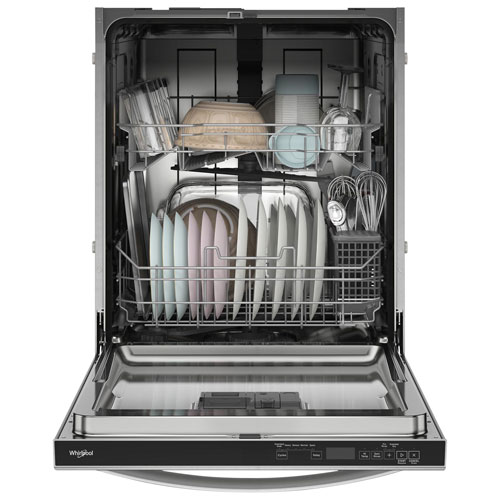 Whirlpool 24" 50dB Built-In Dishwasher with Tub & Third Rack - Stainless Steel