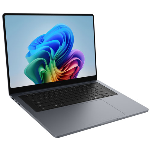 Portable à écran tactile CoPilot+ 16 po Galaxy Book6 Ultra de Samsung - Gris (Core Ultra 7 d'Intel/RAM 32 Go/SSD 1 To/Windows 11 Famille)