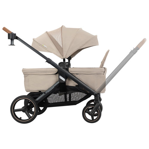 Système de transport modulaire Transformer d'Evenflo avec siège d'auto pour bébé LiteMax NXT - Beige