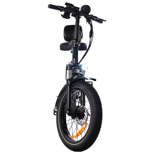 Delorean DM800 Step-Through Electric City Bike (750W Motor / 60km Range / 32km/h Top Speed) - Black